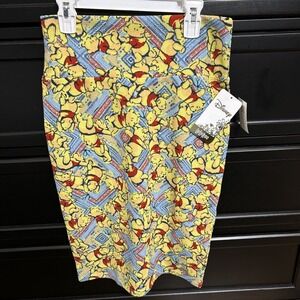 BRAND NEW NWT Winnie‎ the Pooh LulaRoe Cassie Pencil Skirt Sz XS Stretchy